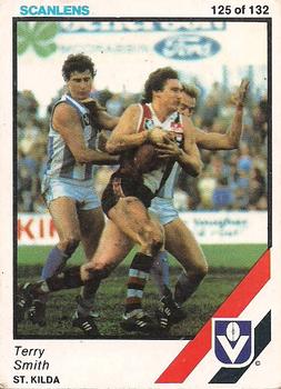 1984 Scanlens VFL #125 Terry Smith Front